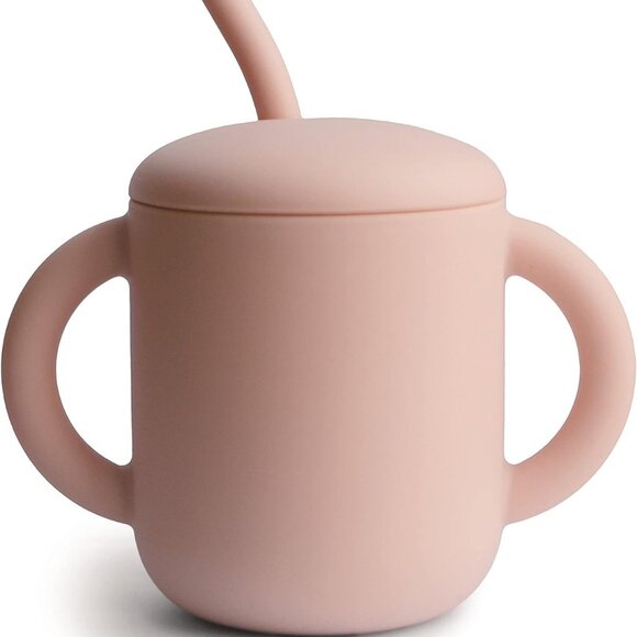 Silicone Training Cup & Straw for Toddlers, BPA Free Baby Straw Cup1 Cup - Picture 1 of 9